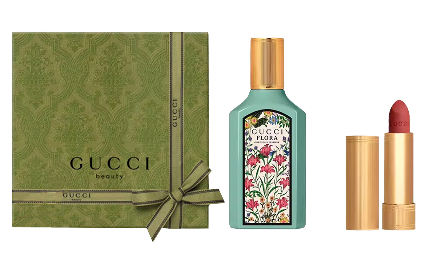 Помада dreamy jasmine с бархатно-матовым финишем наборы парфюма eau de parfum edp ароматическая композиция scent profile GUCCI — фото 4