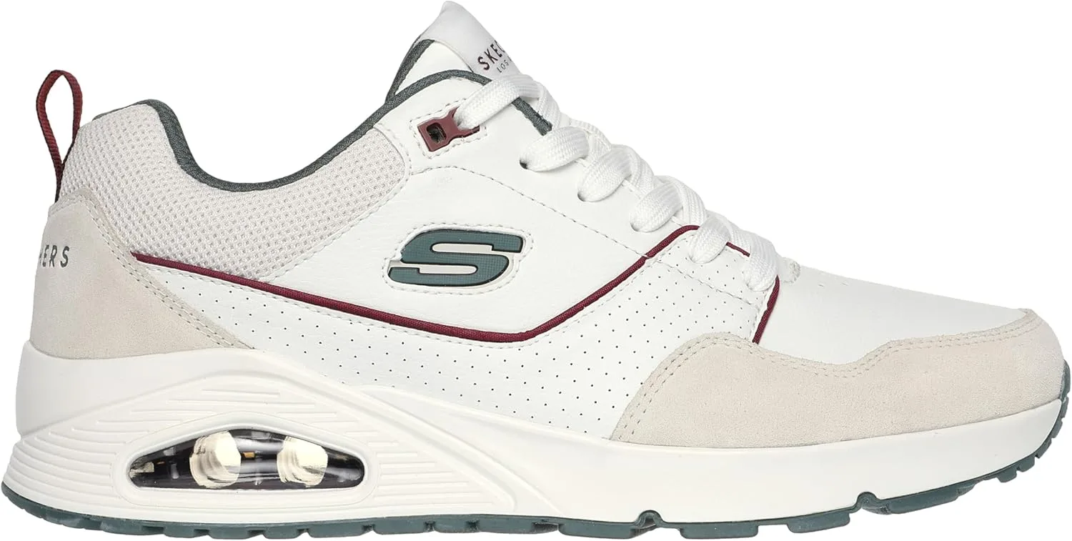 Мужские кроссовки Skechers UNO Retro One, белый/зеленый — фото 3