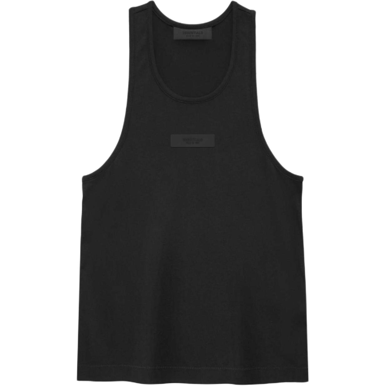 

Футболка майка женская черная Fear Of God Essentials, цвет Dark Wood Black/Black