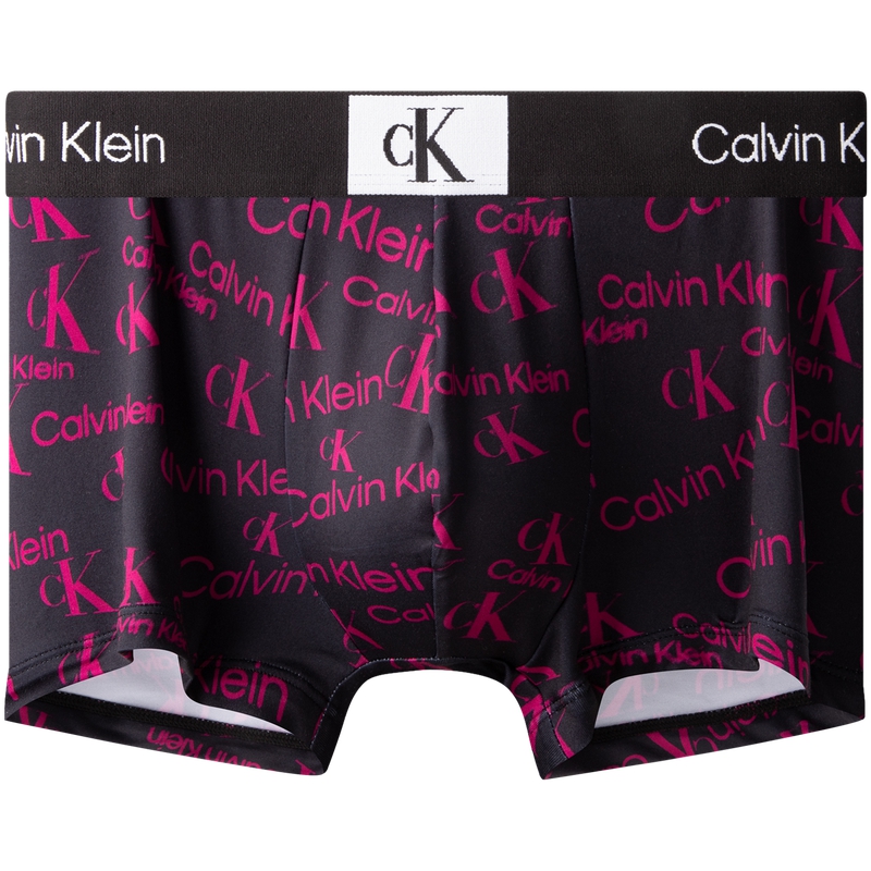 Кальсоны CALVIN KLEIN Мужские 1 Штука, O20-Черная Подошва с Розово-Красной Надписью — фото 3