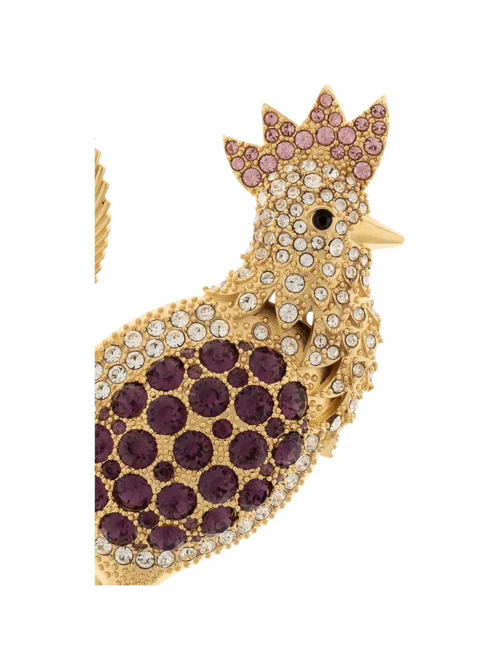 

Украшенная брошь в виде петуха Dolce & Gabbana, золотой