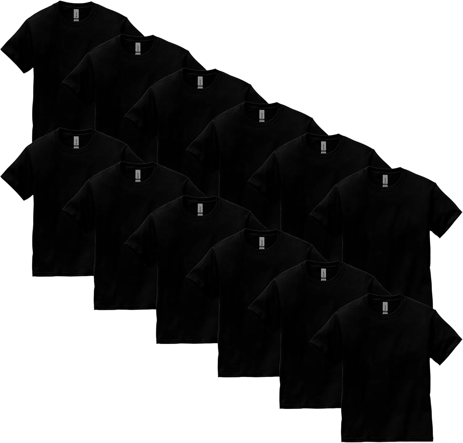 Футболка хлопковая Gildan, мультипак, Black