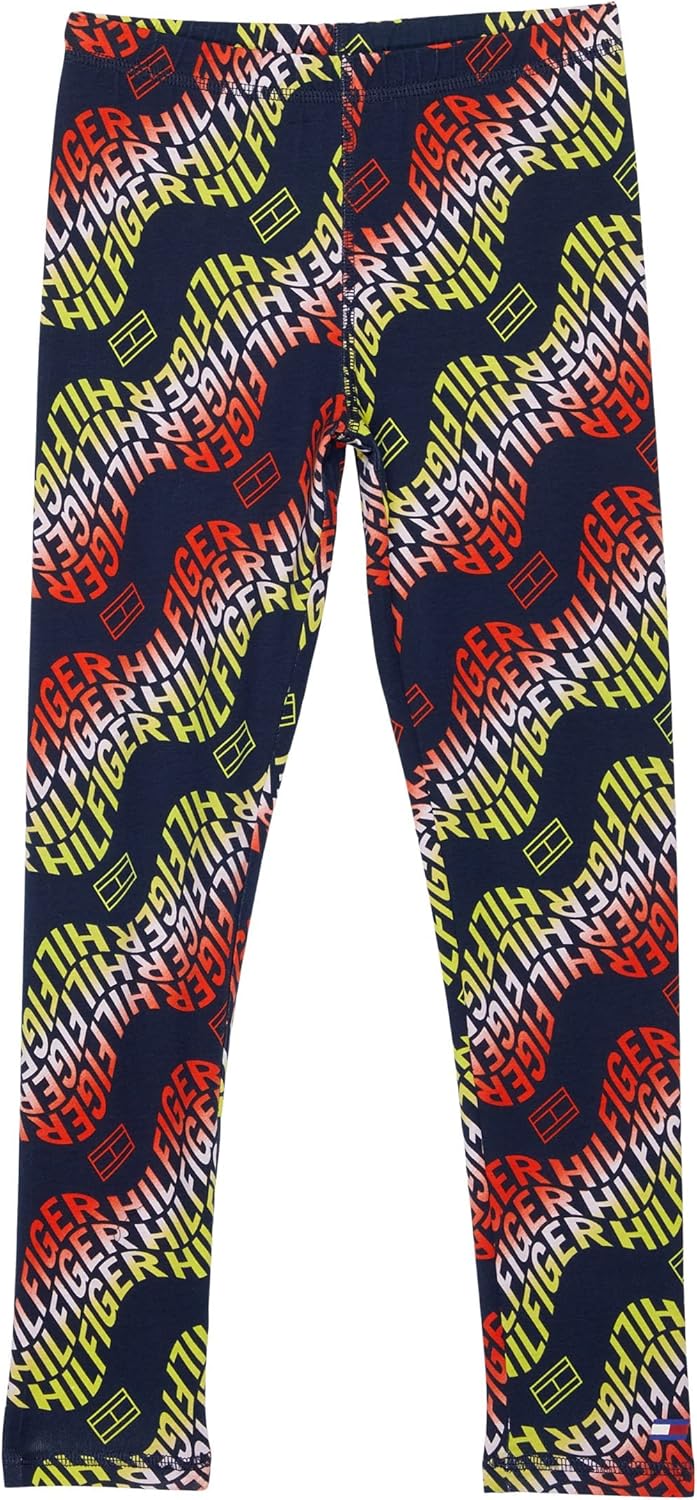 

Спортивные эластичные леггинсы Tommy Hilfiger для девочек, Navy Blazer
