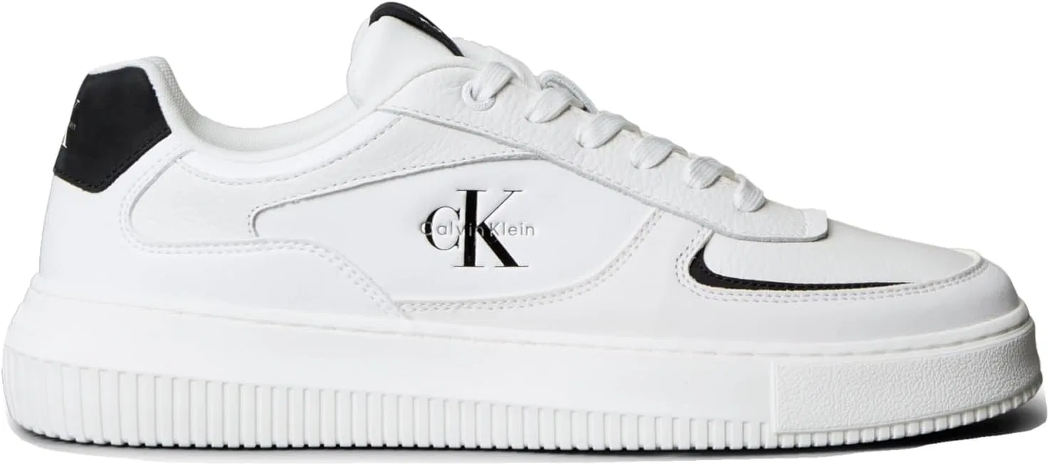 Мужские низкие кроссовки Calvin Klein Chunky Cupsole LTH Nu Ym0ym01426, White Bright White Black