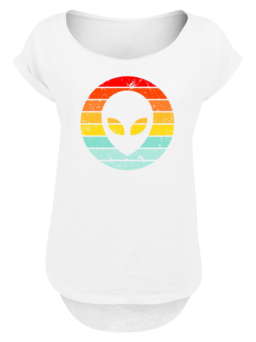 

Рубашка F4NT4STIC Alien Retro Sonnenuntergang, белый