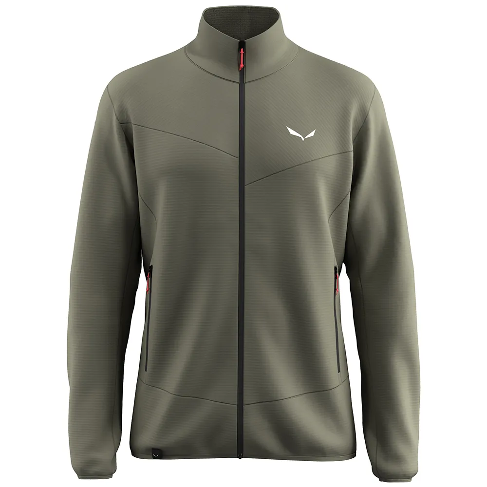 

Флис Salewa Puez Altavia Polarlite full zip, зеленый
