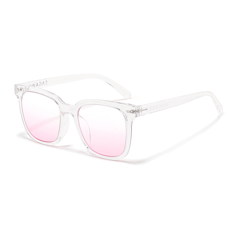 

Пластиковые квадратные функциональные очки TR/Memory унисекс Sagawa, Transparent