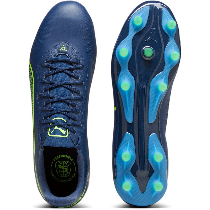 Футбольные бутсы для газона King Pro FG/AG Puma, синий — фото 2