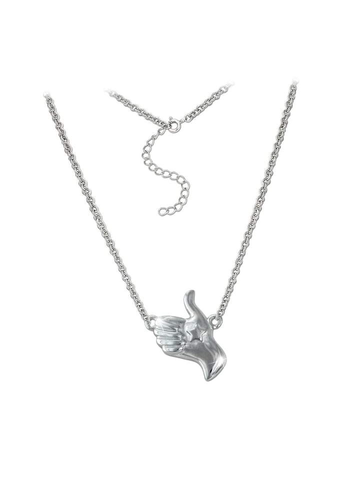 

SilberDream Женское колье SilverDream из серебра 925 пробы с изображением большого пальца вверх, длина примерно от 41 до 46 см