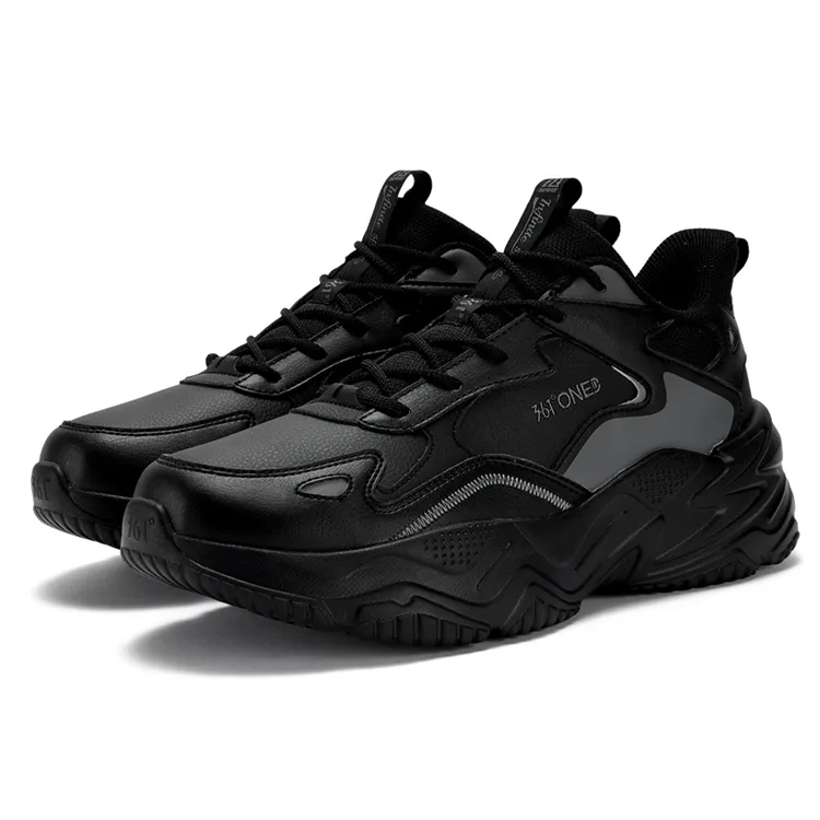 361° Кроссовки casual мужские Croissant 1.0 Abrasion Resistant Thermal Low top черные серые — фото 4