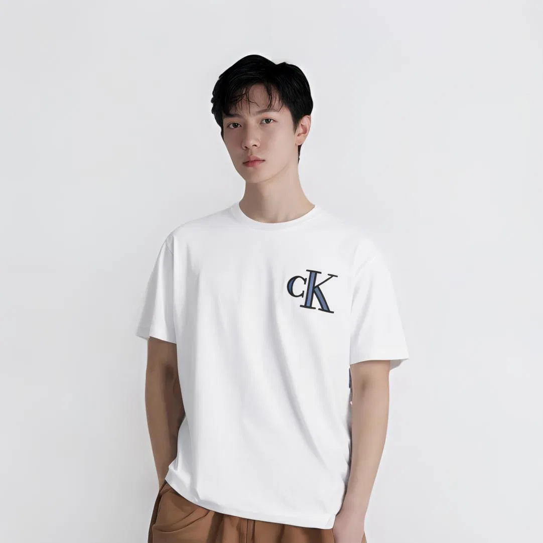 Футболка мужская White Calvin Klein — фото 4