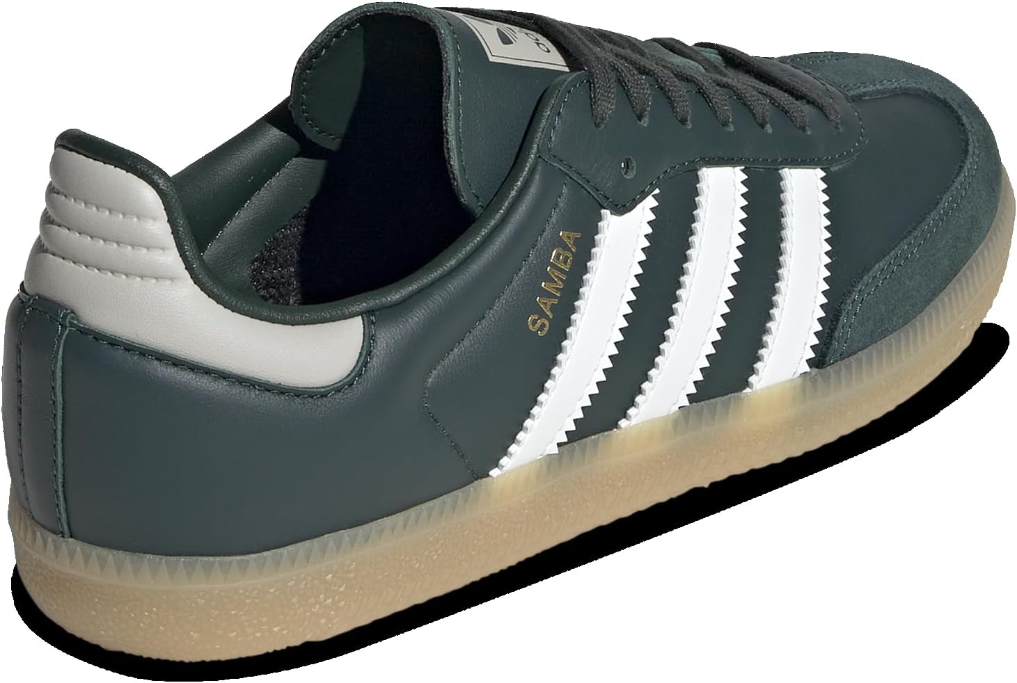Кроссовки Adidas Samba OG для старших детей, зеленый/серый/белый — фото 3