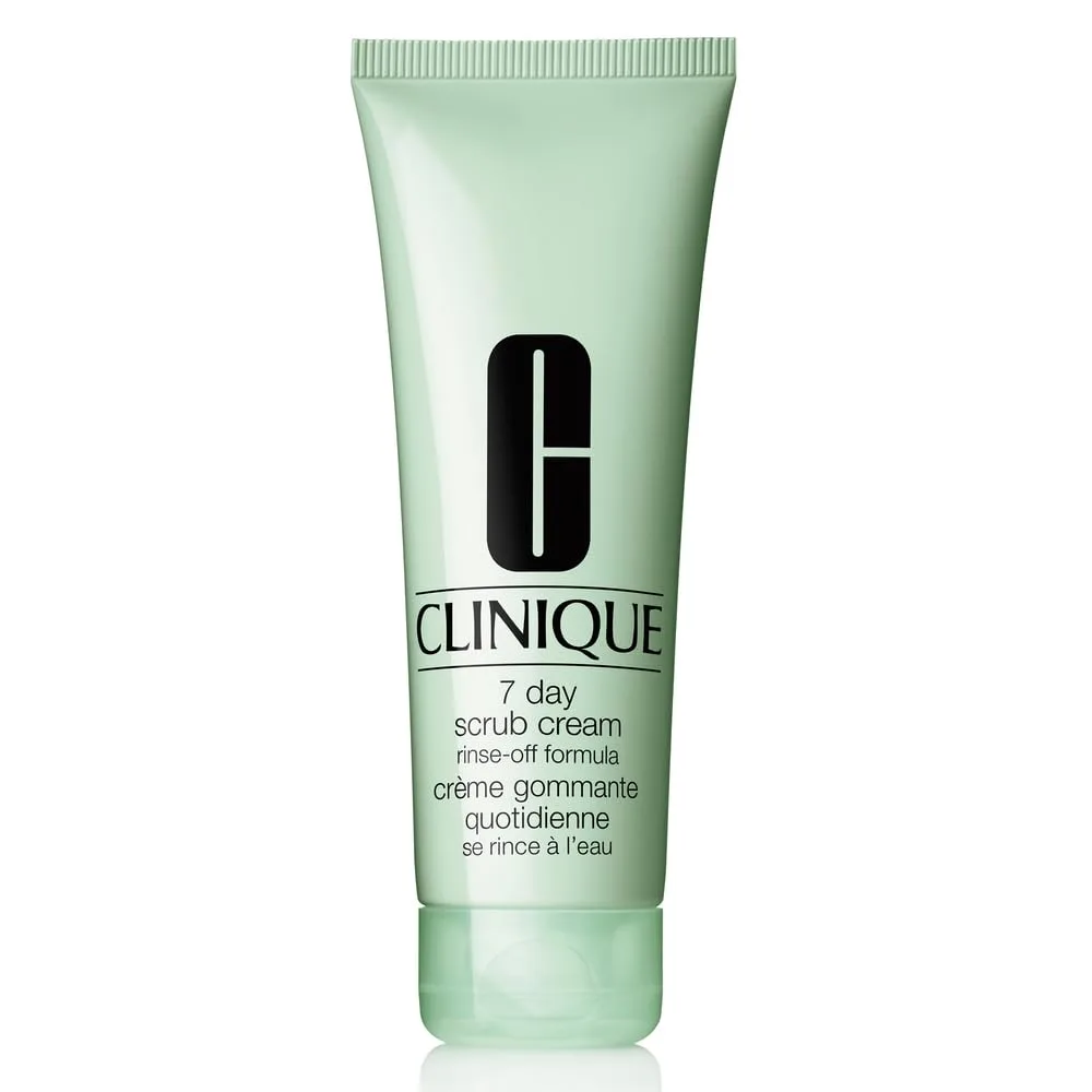 Clinique 7 Day Daily Gentle Face Exfoliator Lightweight Scrub Cream - легкий скраб-крем для всех типов кожи | Мягкий скраб для лица с диоксидом кремния | Отшелушивает и улучшает состояние кожи 251 мл (1 шт.)