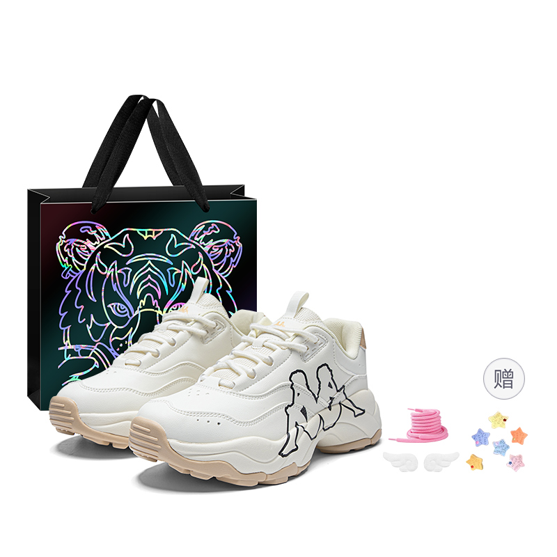 

Kappa Нескользящие, износостойкие, высокие массивные кроссовки унисекс для зимнего дня, белый/черный