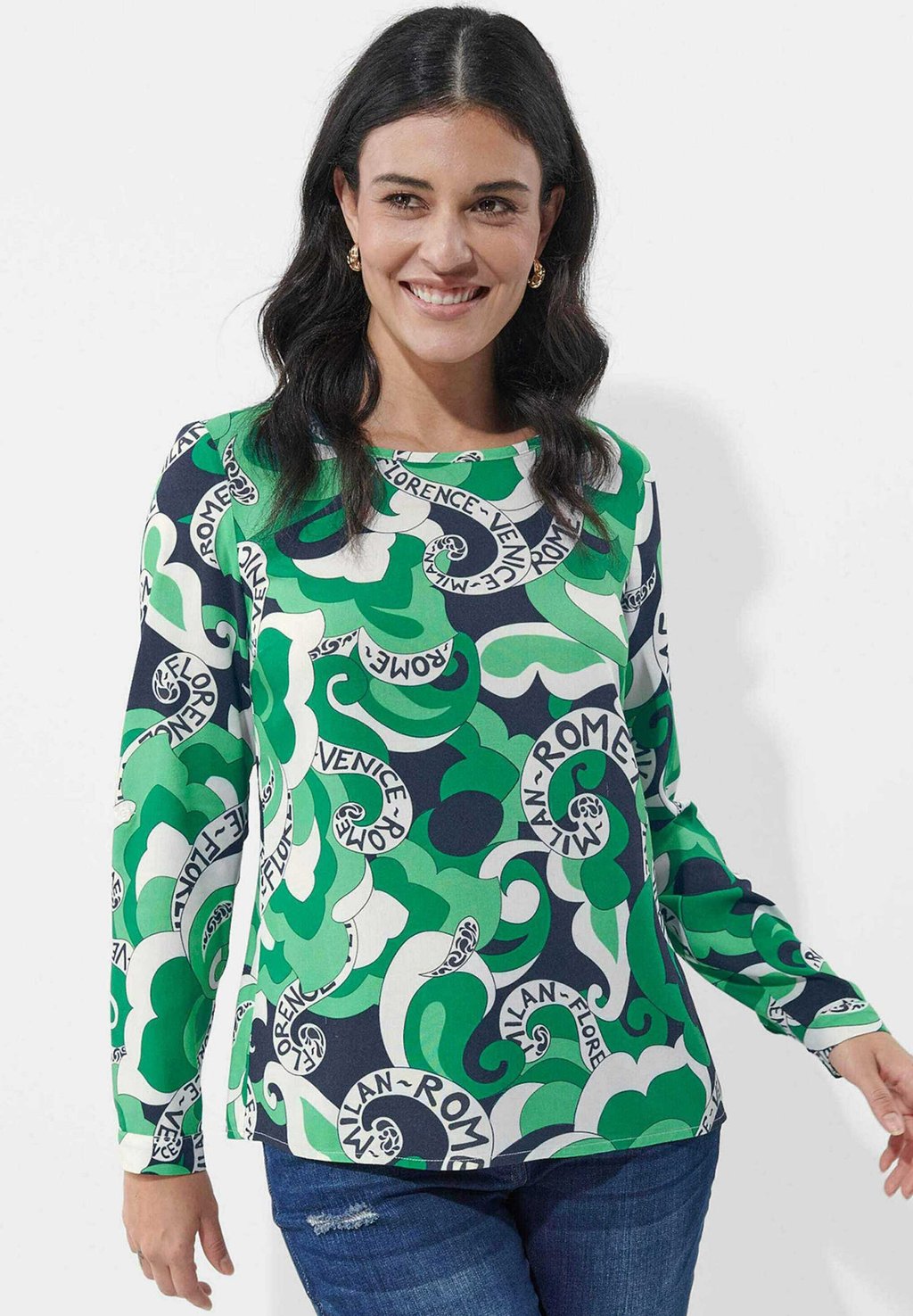 

Блуза Alba Moda, зеленый
