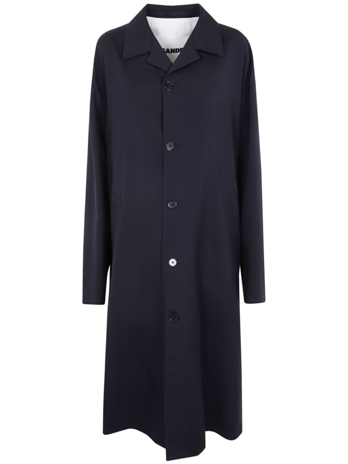 

Шерстяное пальто Jil Sander, синий