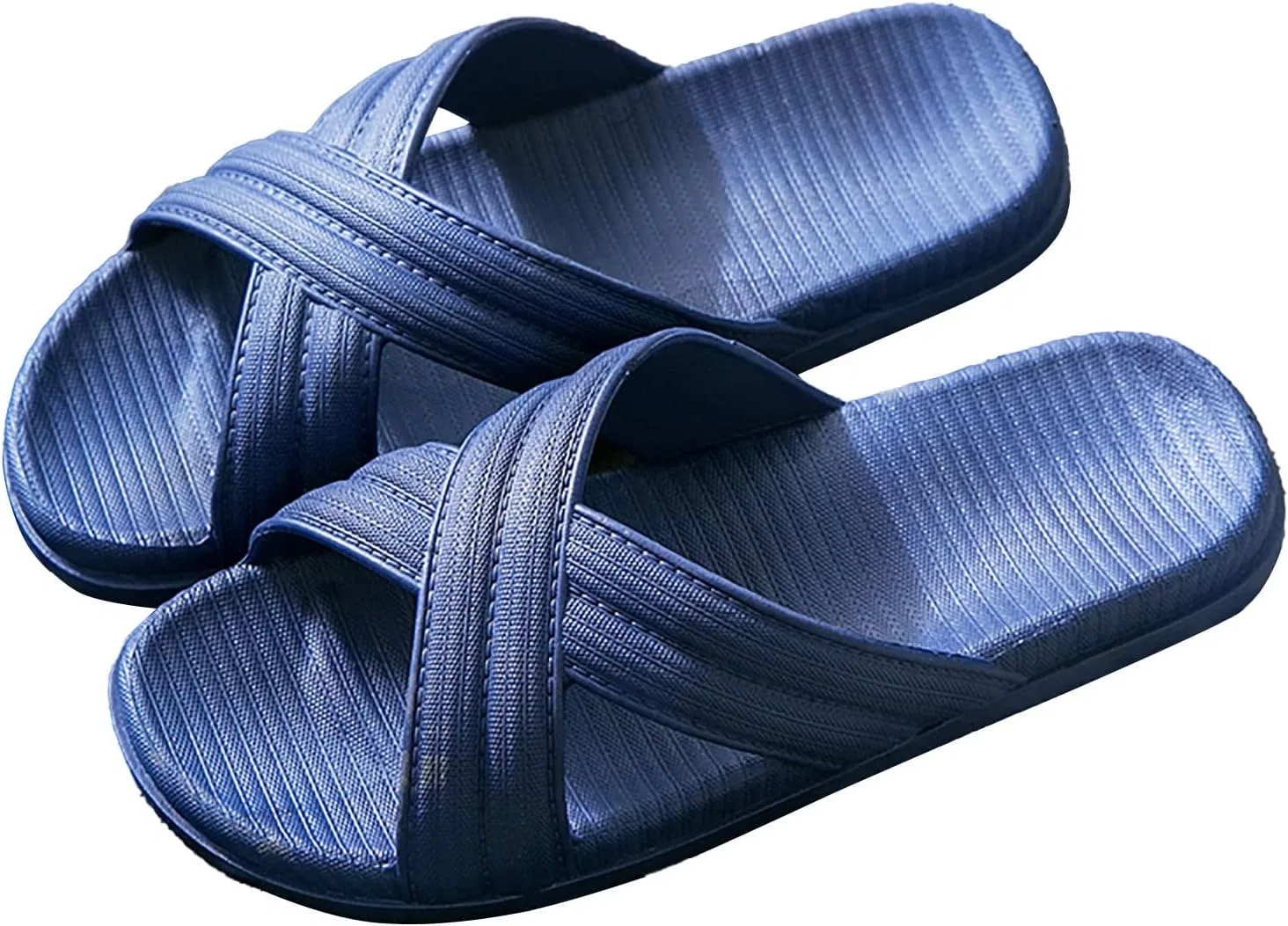 Badelatschen Herren Pantoletten Hausschuhe Тапочки Мужские Badeschlapfen Ползунки Фитнес Männer Badeschlappen Sandalen Latschen Badeschuhe rutschfeste & Slides Für Sommer RYTEJFES, Blau — фото 3