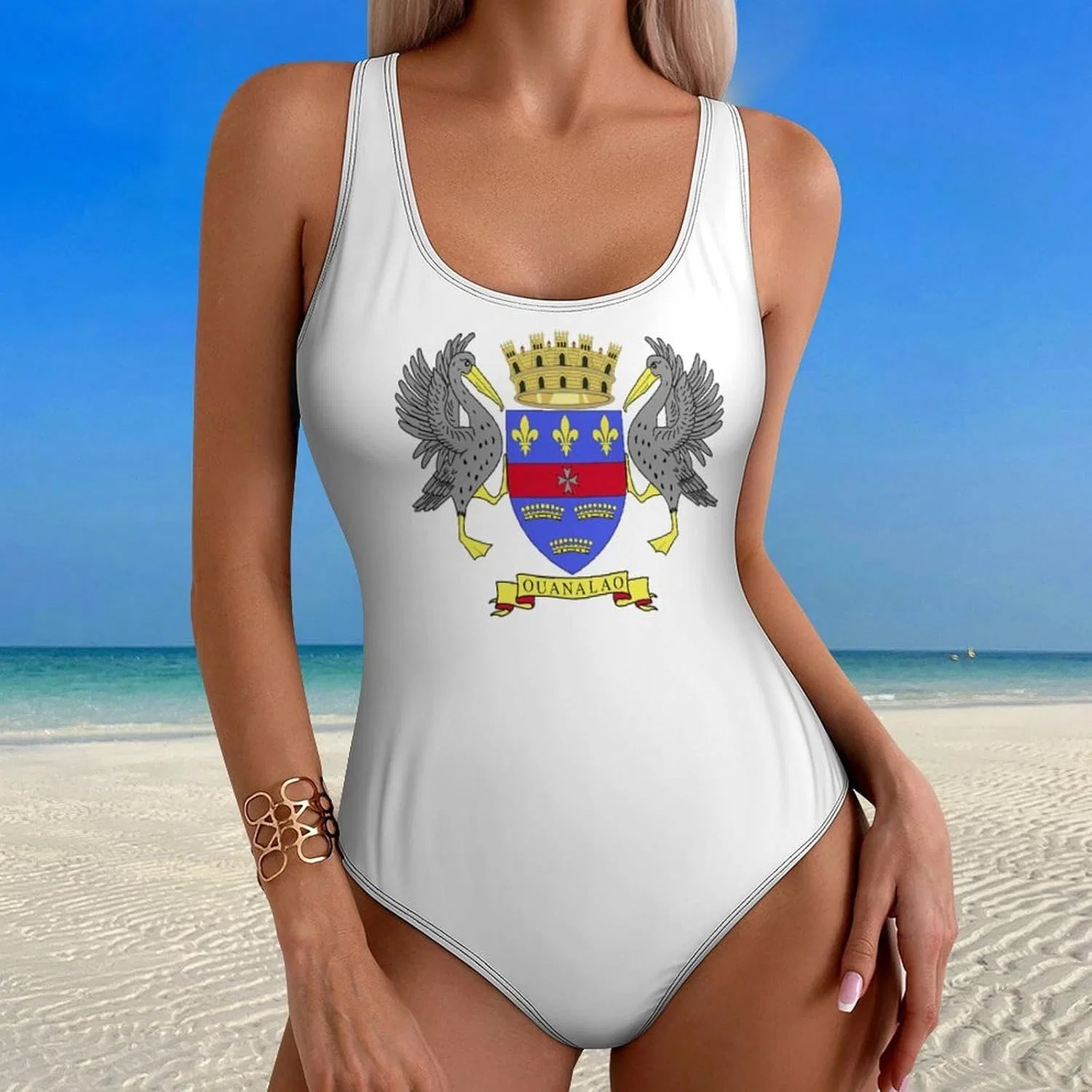 Бикини-купальник Sealand, купальник Principality of Flag для женщин, купальник с эффектом пуш-ап — фото 2