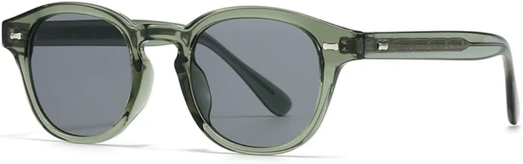 

Солнцезащитные очки с защитой UV400 | Круглая легкая оправа, цветные линзы | Для женщин и мужчин, для занятий спортом на открытом воздухе и вождения DSVIGF, Army Green