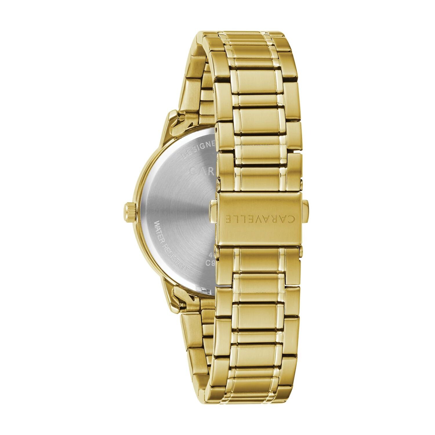 

Мужские золотистые часы - 44A114 Caravelle by Bulova
