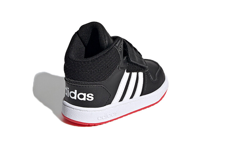 Кроссовки adidas neo Hoops 2.0 Toddler Shoes TD Mid-top Black/white/red — фото 4
