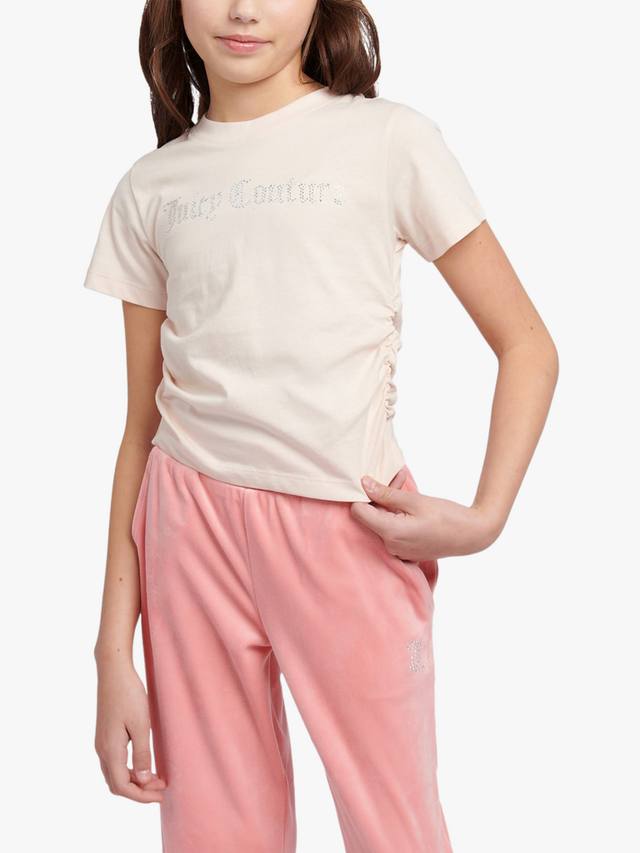 

Детская футболка с пайетками и контрастной окантовкой Juicy Couture, Shell