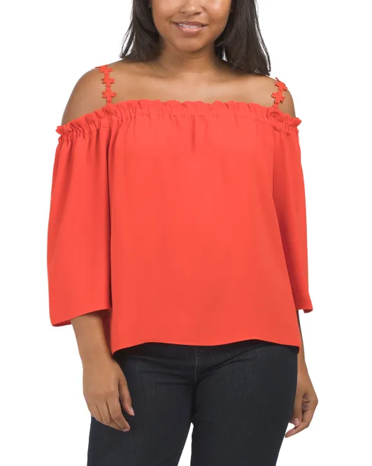 

Топ Promenade Made In USA Trina Turk, цвет Cherry Tomato