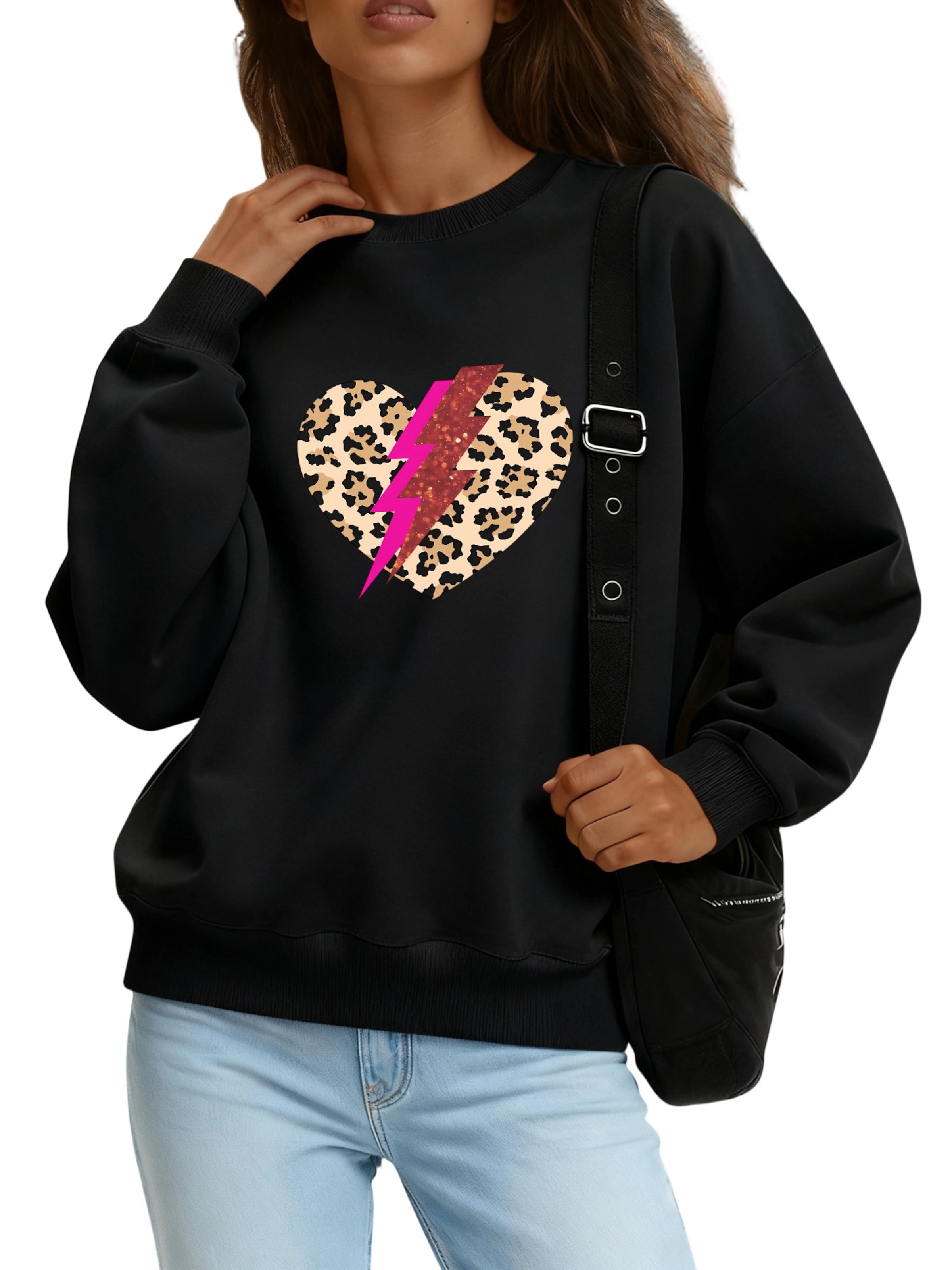 

GORHEY Свитшот в черном цвете, Черный, GORHEY Свитшот в черном цвете