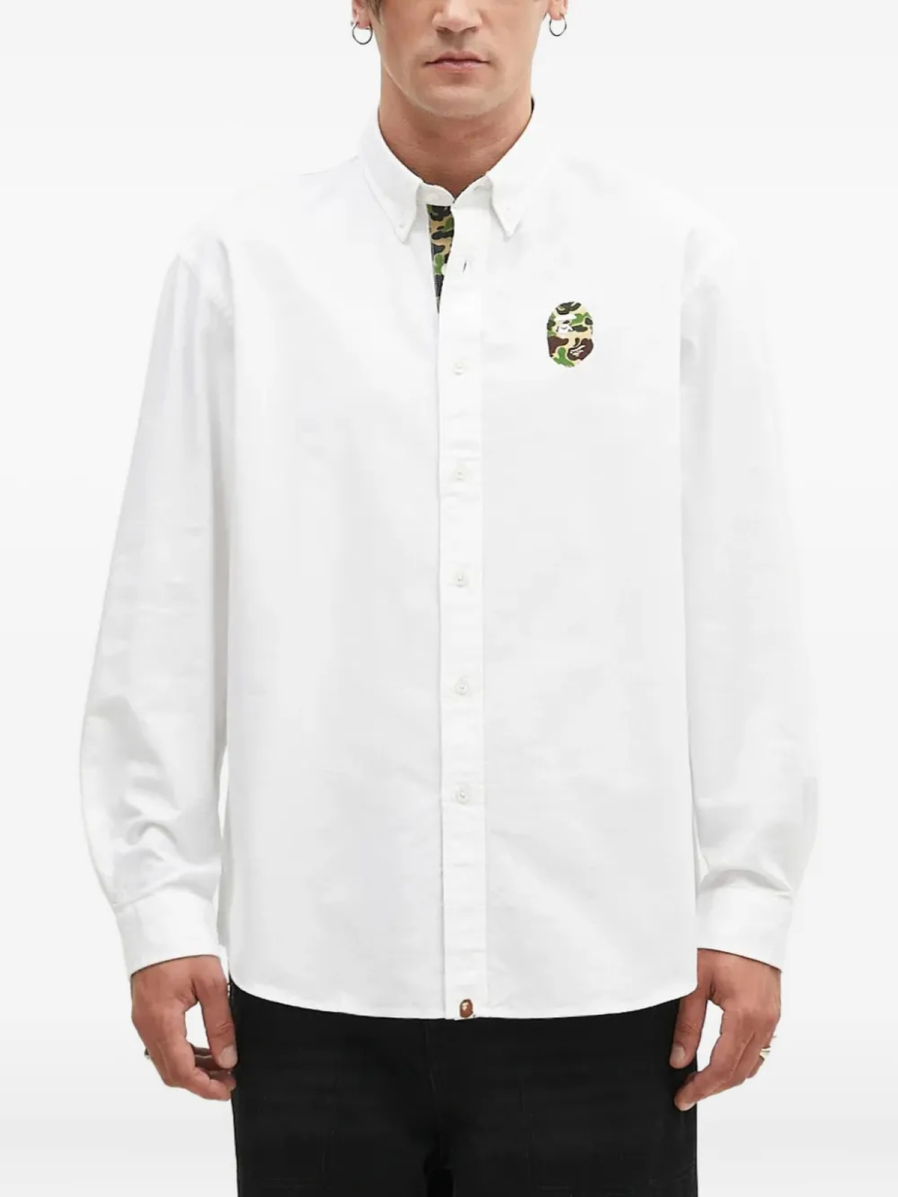 

Рубашка BATHING APE ABC Camo One Point A Bathing Ape, белый