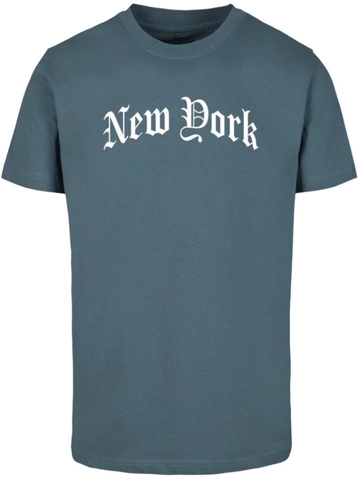 

Футболка New York Wording Tee Mister Tee, синий