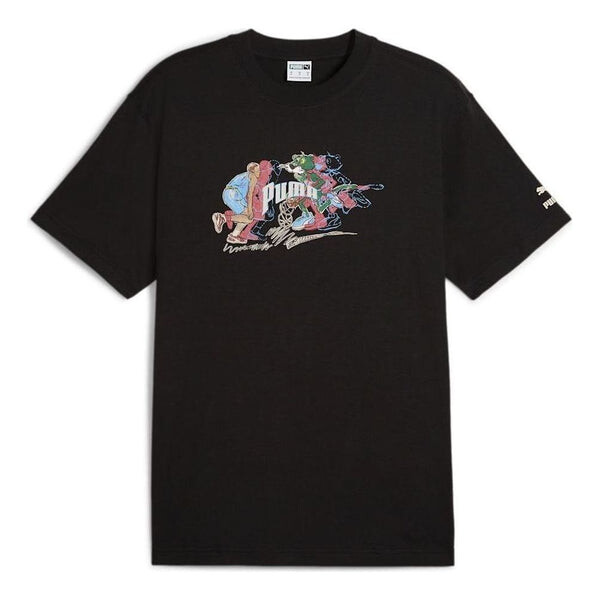 

Футболка herren team for the fanbase t-shirt 'black' Puma, черный