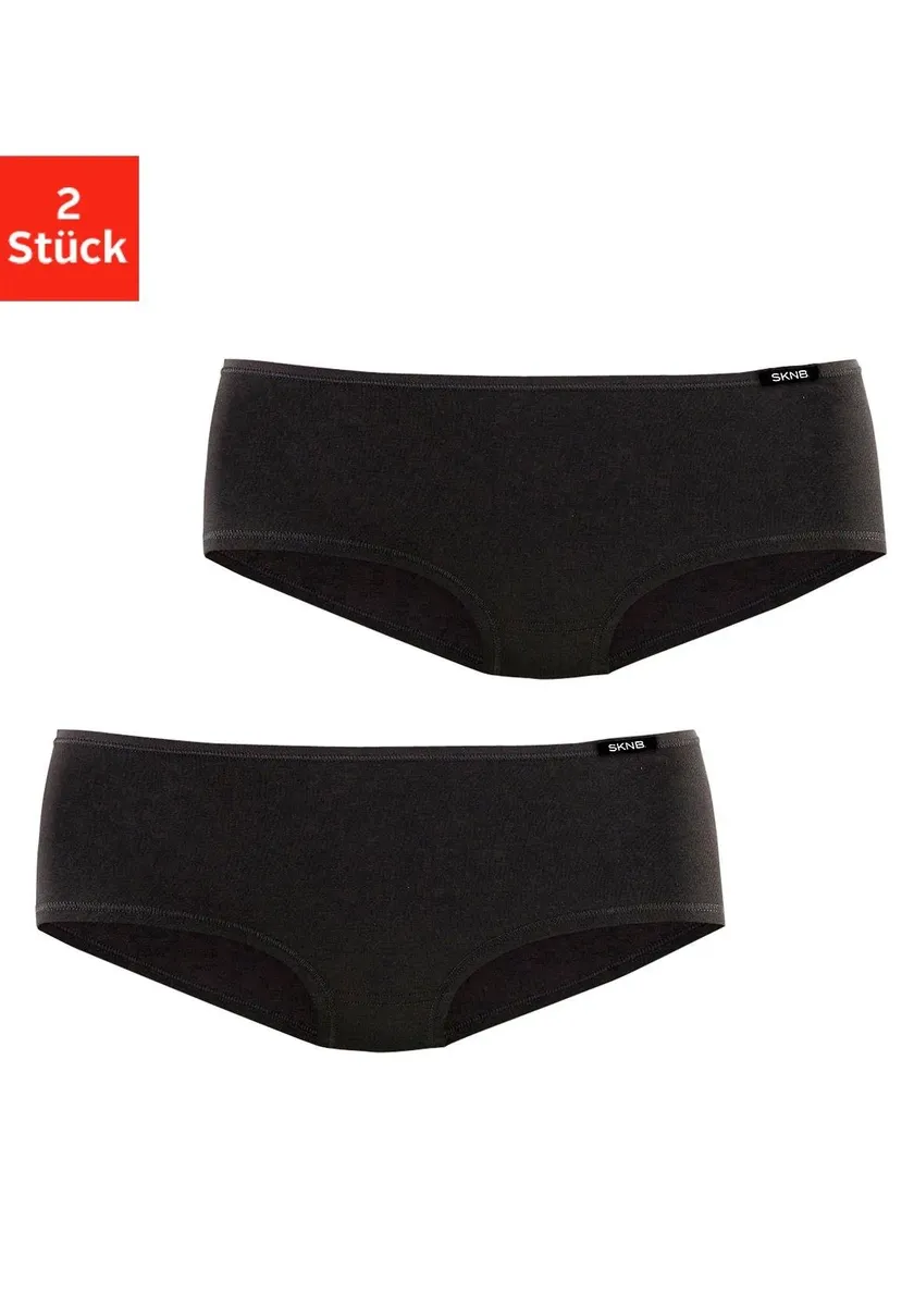 

Трусики Skiny Panty "Advantage Cotton" (упаковка, 2 шт.), трусики с высоким вырезом до бедра, черный