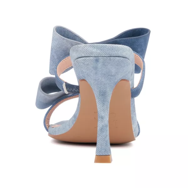 Женские туфли Dalila с расклешенным каблуком New York & Company, цвет blue denim pu — фото 3