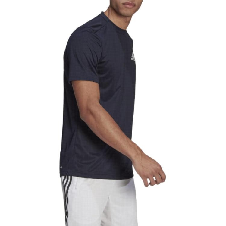 Одежда Футболка мужская Legendary Ink Blue/White Adidas, черный — фото 3