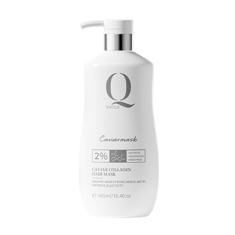 

Qsimelr Маска для волос Caviar Collagen Egg White против пушистости и для гладкости 465 мл