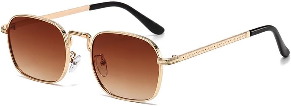 

Овальные металлические солнцезащитные очки, модные ретро-очки для мужчин и женщин, персонализированные очки с защитой от УФ-излучения, роскошные очки UV400 HVTVTLA, Tan