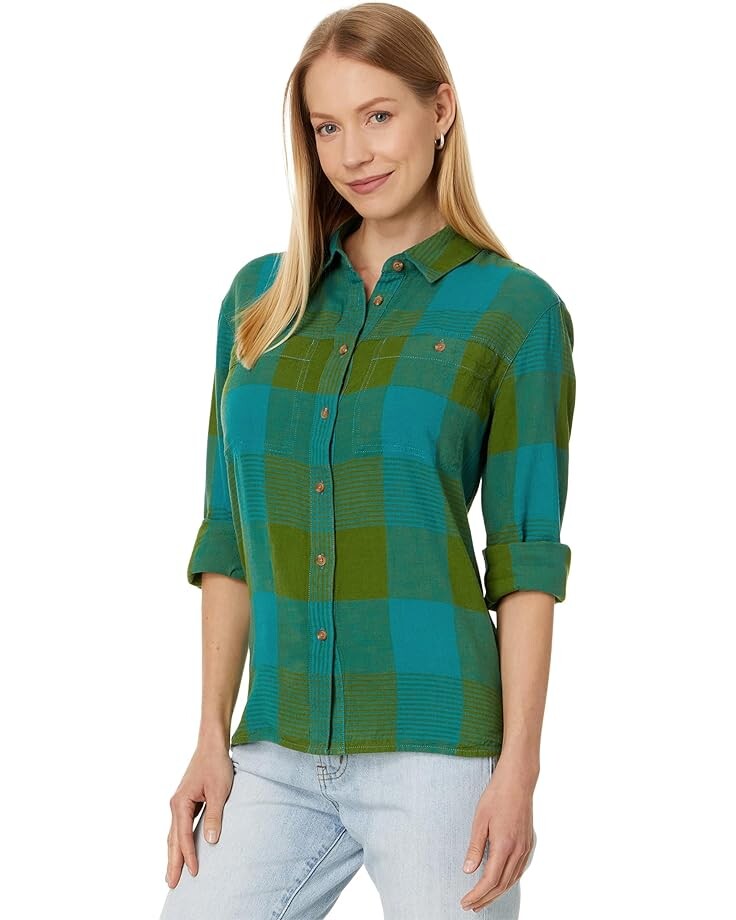 

Рубашка Pendleton Adley Long Sleeve, цвет Teal/Green Check