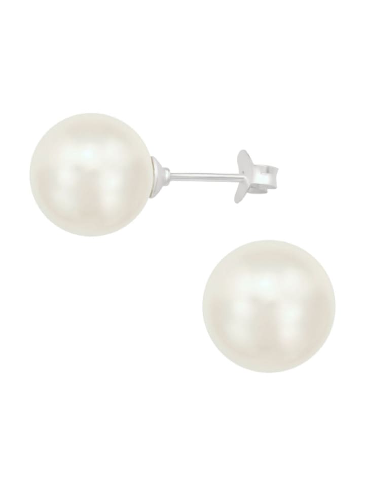 

Bungsa Серьги-гвоздики кремового цвета