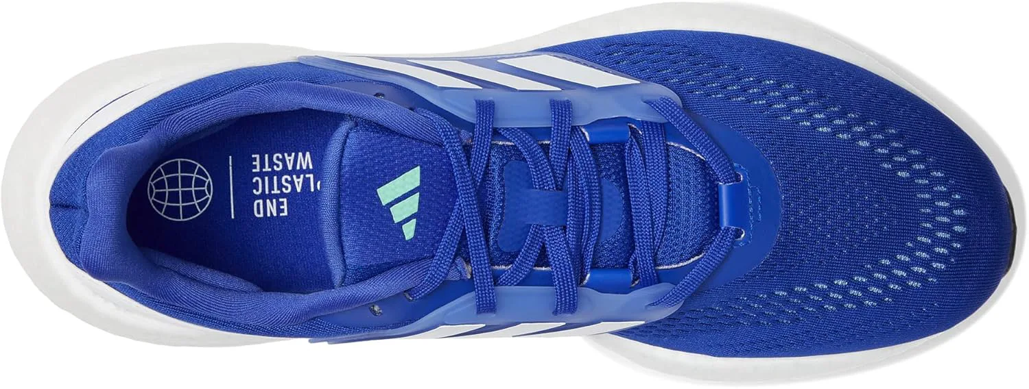 Мужские кроссовки для бега Adidas Pureboost 22, синий/белый/мятный — фото 2