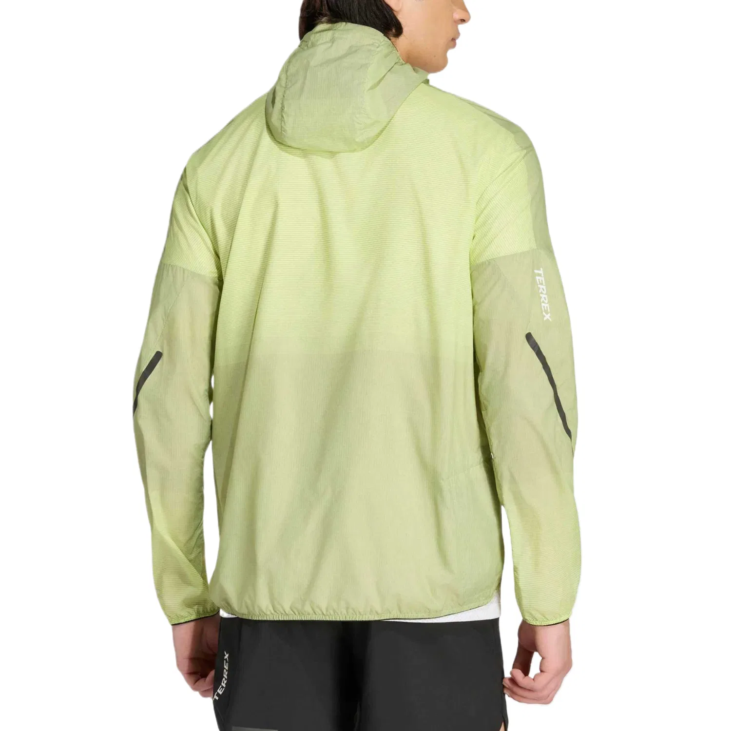 Куртка мужская с капюшоном Adidas Yellow Green/Dark Olive Green — фото 4
