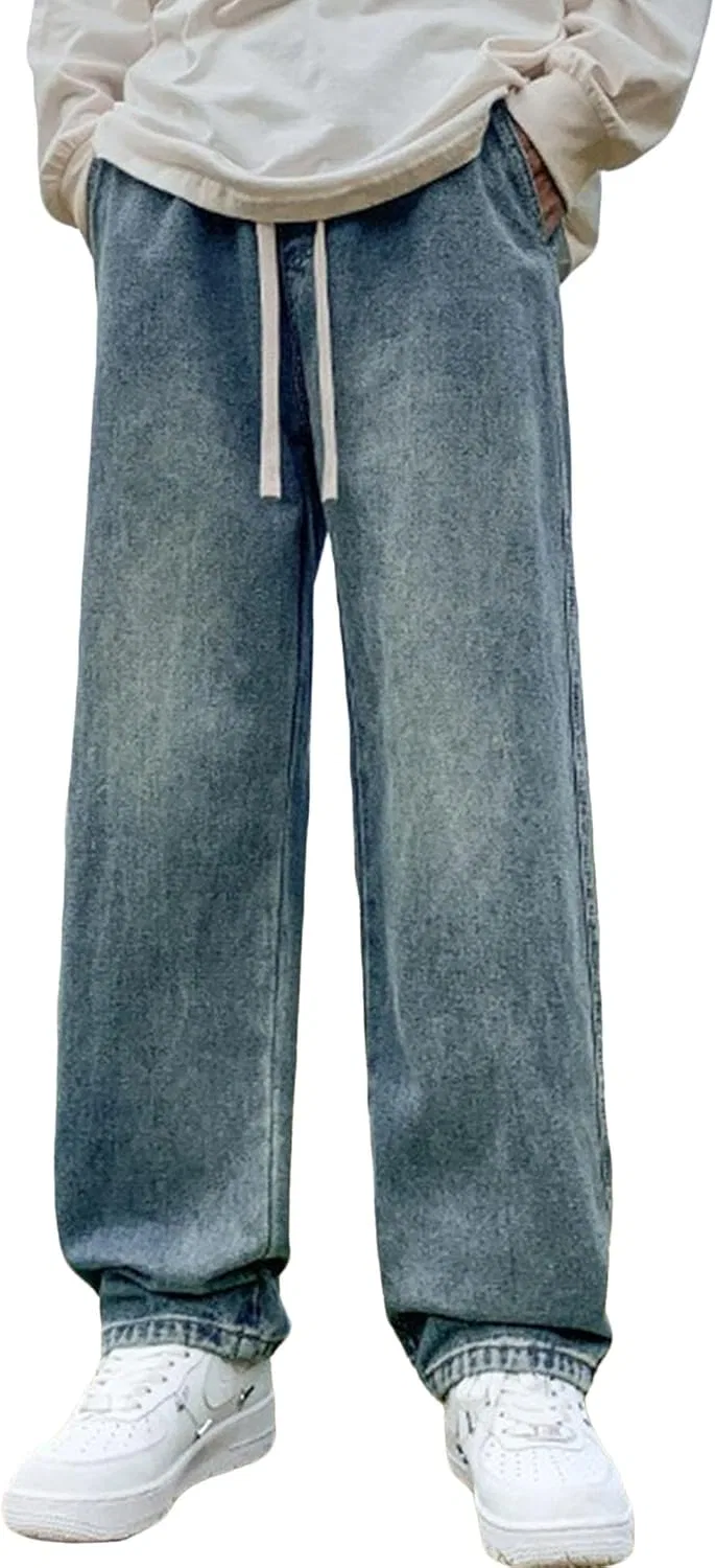 Джинсы прямые Casual, Синий