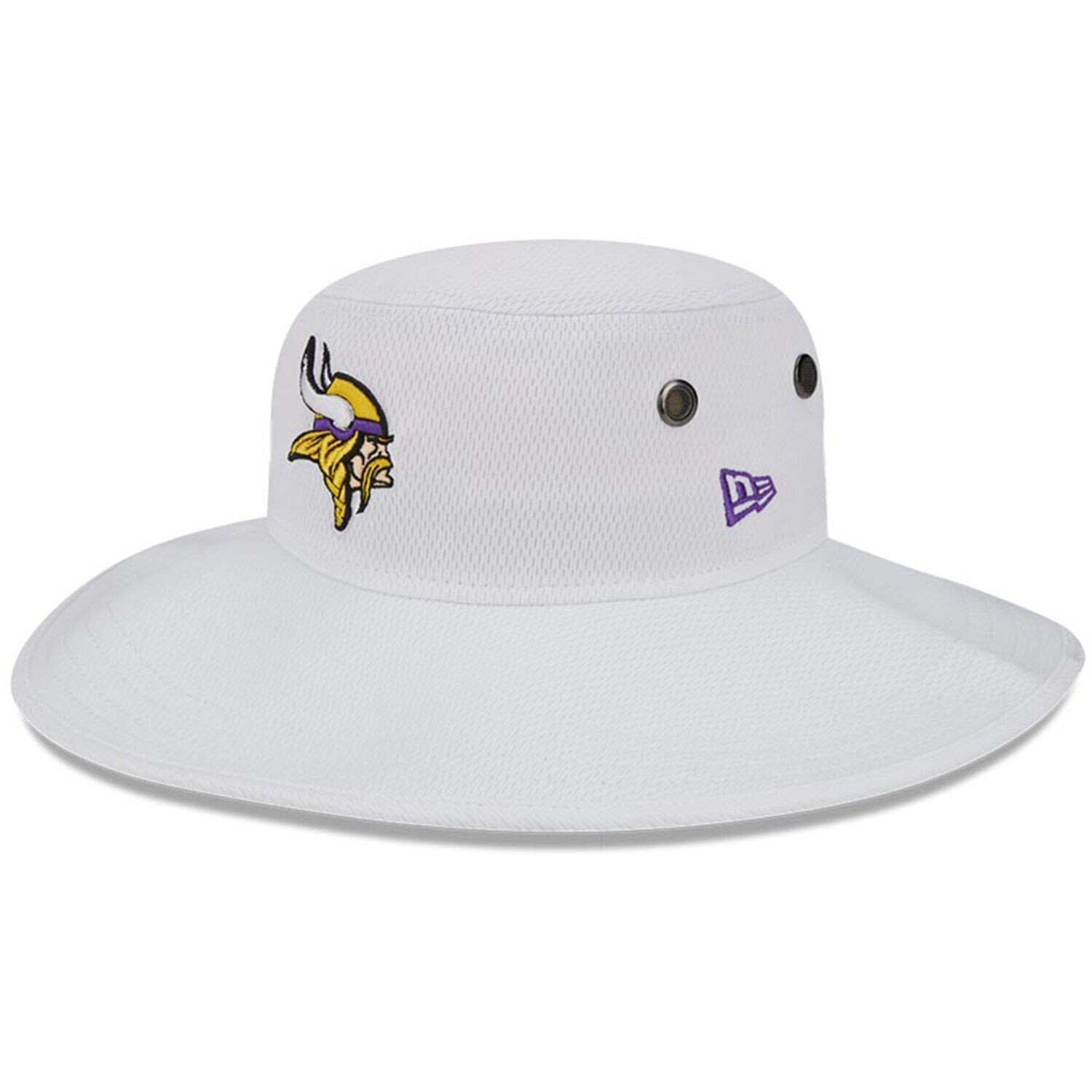 

Мужская панамская панама New Era White Minnesota Vikings 2023, тренировочный лагерь НФЛ