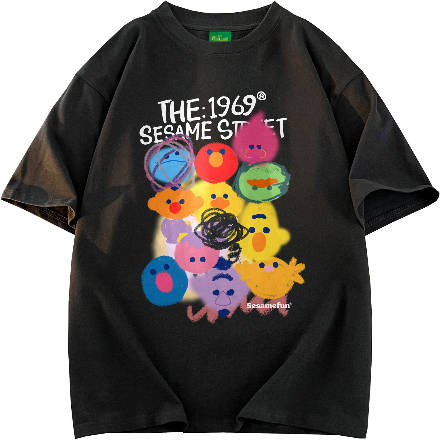 

Футболка унисекс Sesame Street, розовый
