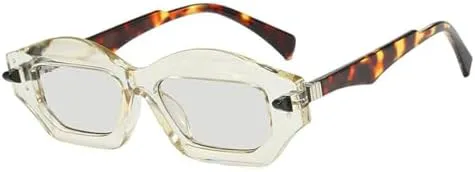 

Солнцезащитные очки маленького размера 2027 года для женщин, прямоугольные, в стиле хип-хоп, панк, для активного отдыха, с солнцезащитным кремом MTZJH, 3