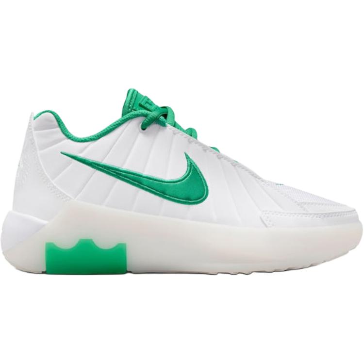 Nike Детские баскетбольные кроссовки LeBron Witness 9 Low top White Green Unisex — фото 3