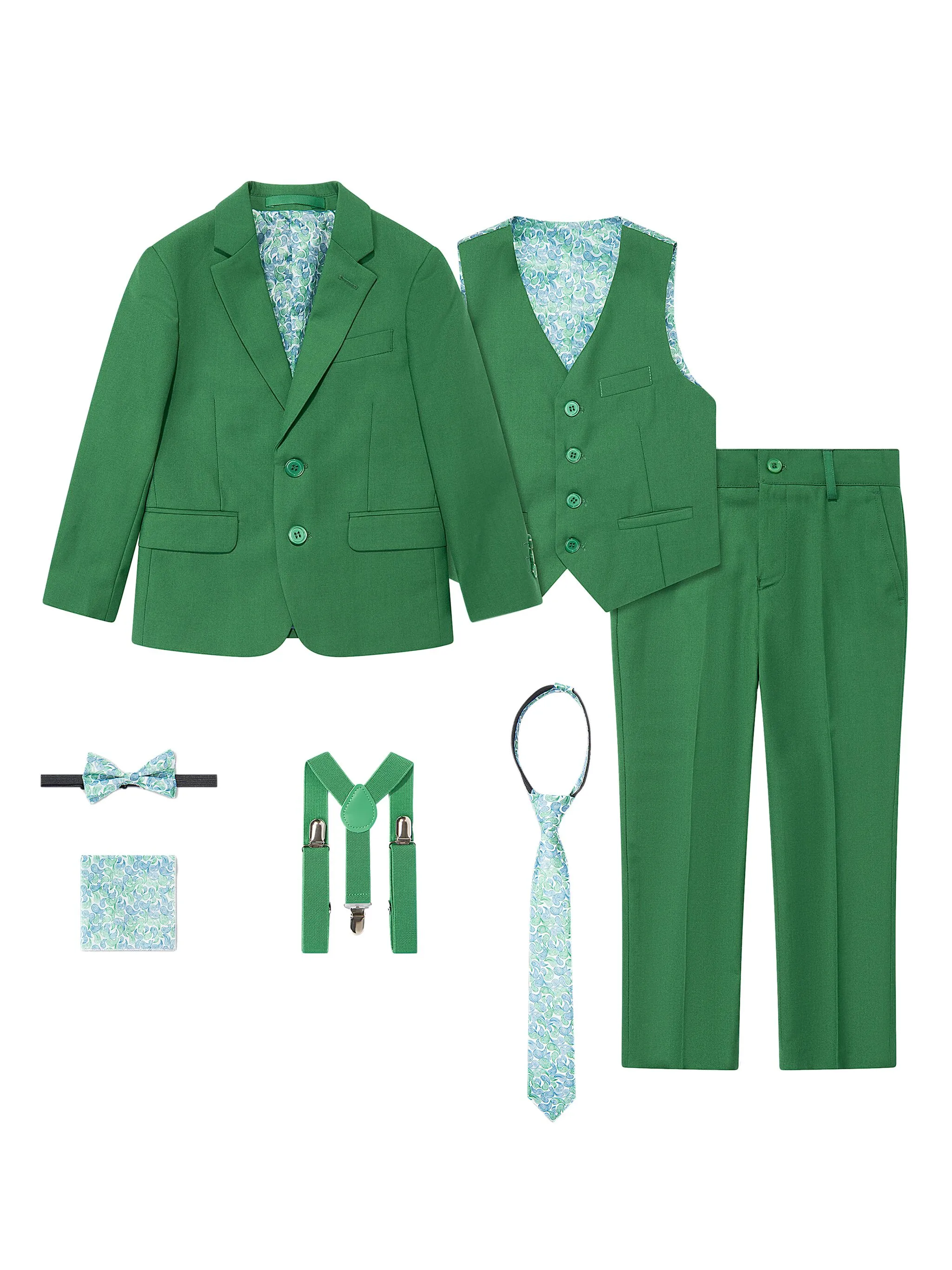 

Костюм из семи предметов Suitlab Kids, зеленый