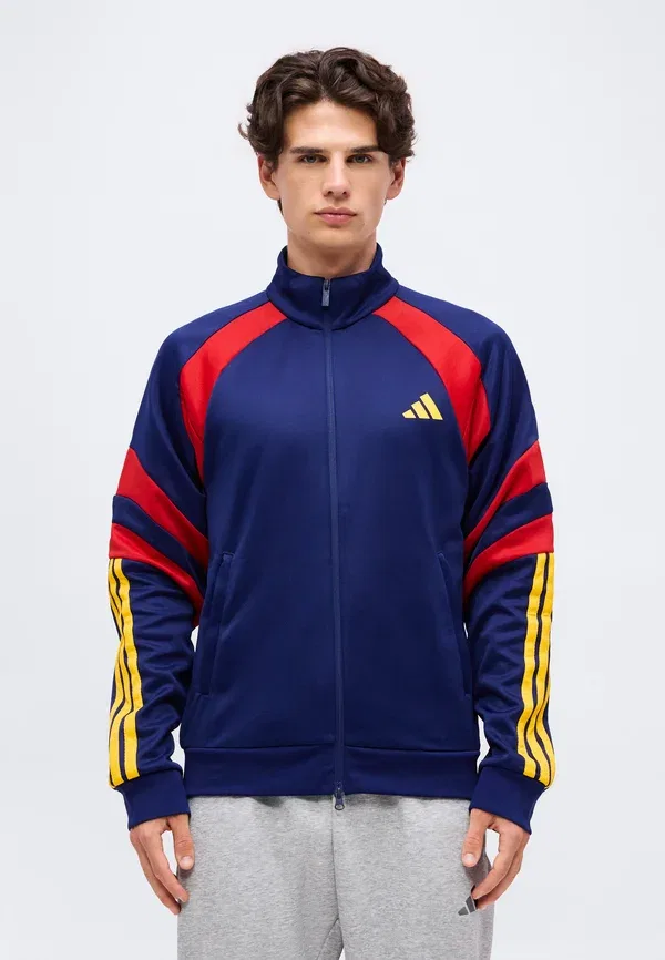 Куртка тренировочная Adidas Sportswear Tiro, темно-синий/командный красный/желтый
