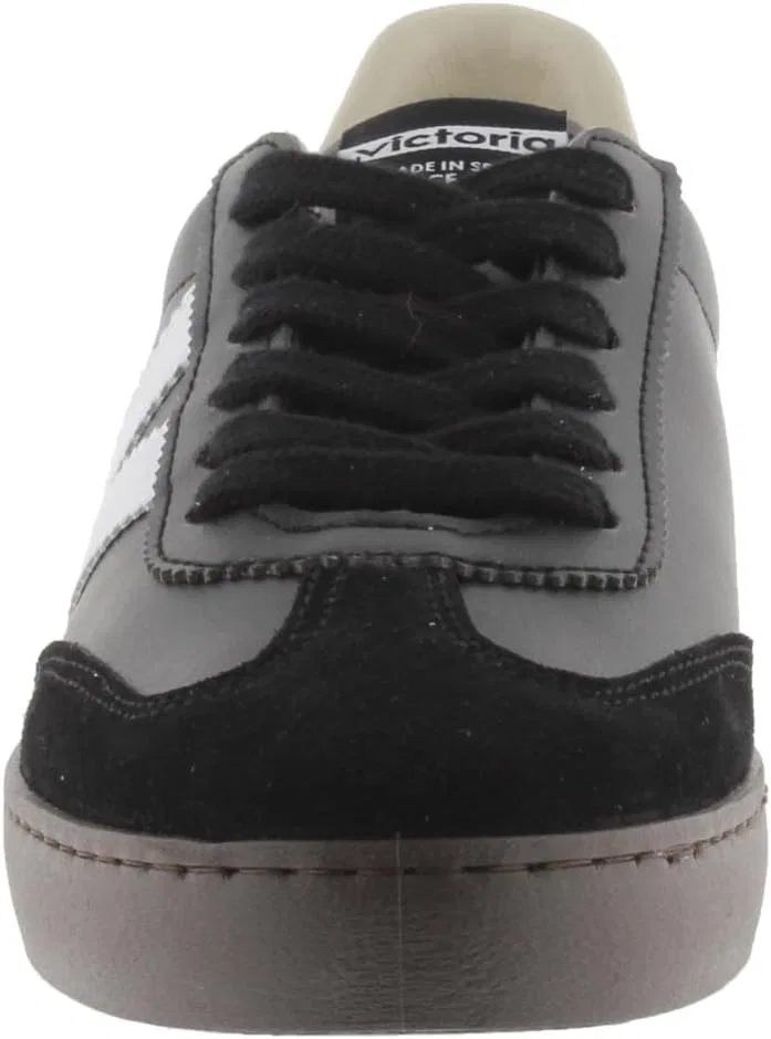 Кроссовки victoria Low-Top Unisex Berlin Ciclista Leather Effect & Contrast Parts & Split Leather Toe 1126186 for Adults, Black — фото 2