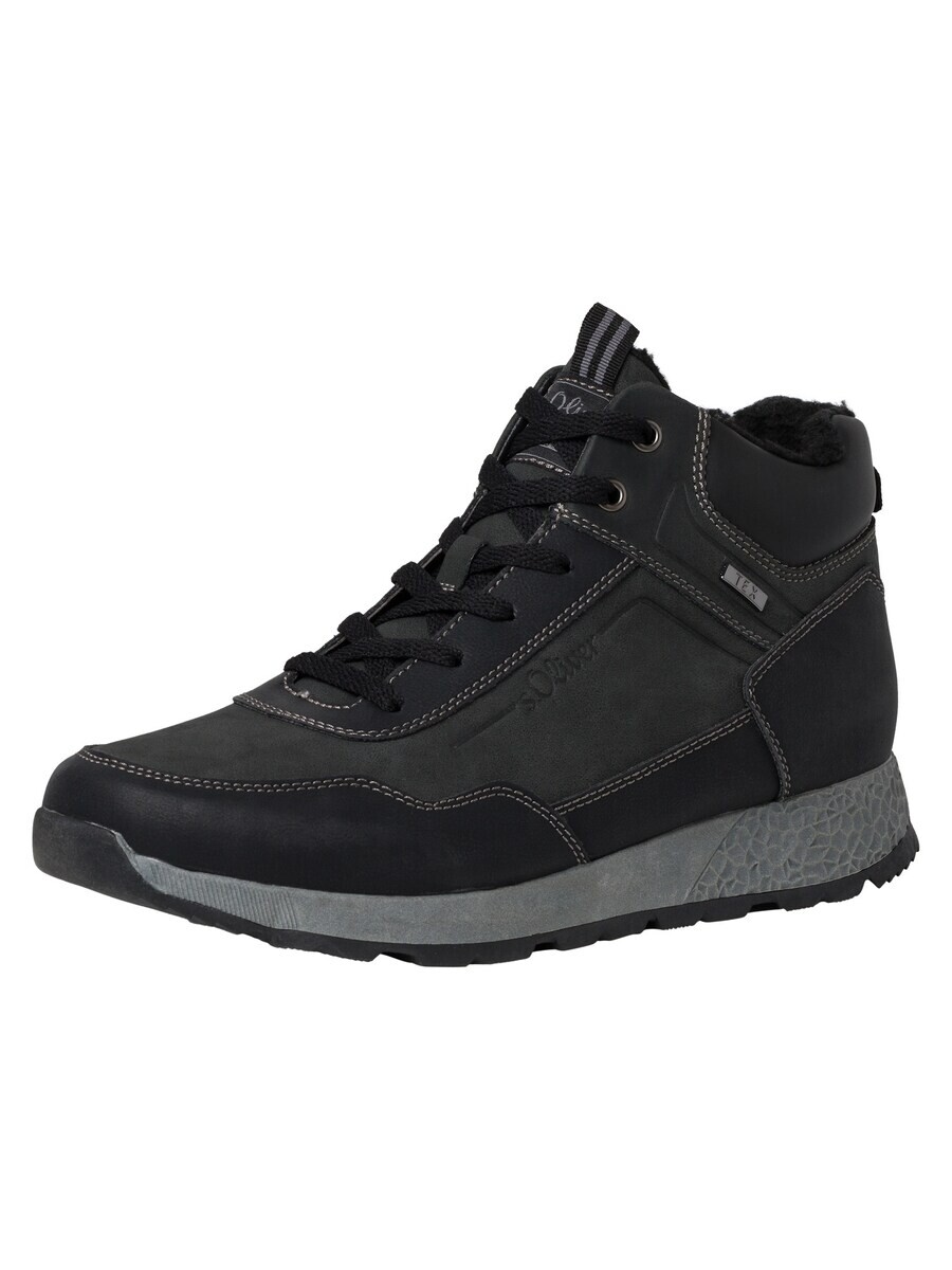 

Высокие кеды s.Oliver High-Top Sneakers, цвет black/mottled black