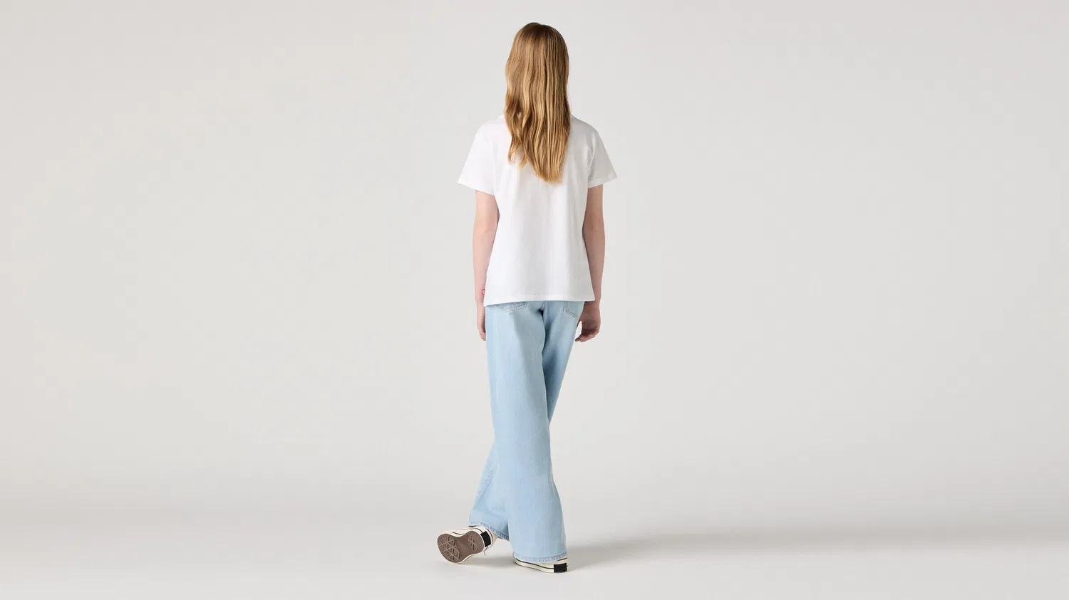 Джинсы с широкими штанинами Levi'S Kids, Light Blue — фото 4